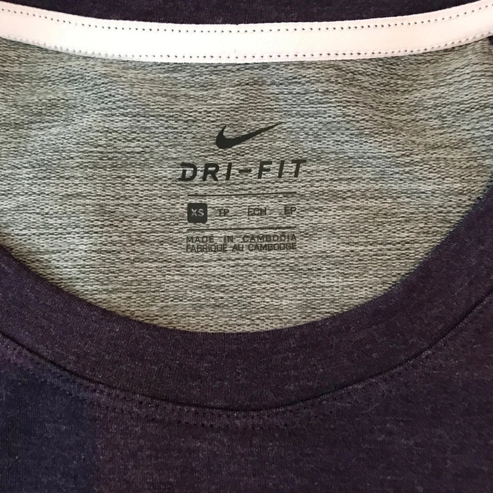 Nike Asymmetric Purple Crew Sweatshirt. Size XSmall.
